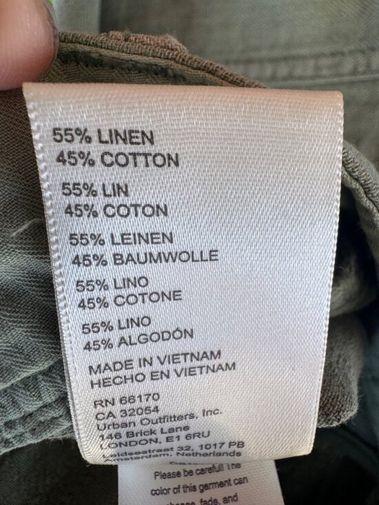 Free People Women’s Big Hit Slouch Pant Oil Green Size Medium - Picture 8 of 14